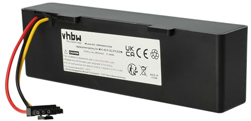 vhbw Akku Ersatz für Proscenic CS-XMR200VX | MH1-4S1P-SC für Saugroboter (2600 mAh, 14,4 V, Li-Ion)
