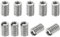 PATIKIL Filettatura Adattatori Manicotto Riduzione Dado 10pz M4x0,7 Maschio a M2,5x0,45 Femmina Riparazione Inserto Dado Vite Riduttore Inox Acciaio Fissaggio 6mm