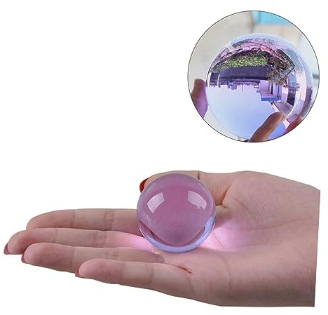 Cabilock Kristallkugel Glas 4cm Fotografie Requisite Feng Shui Dekoration Klare Kugel ohne Blasen für Büro Wohnzimmer