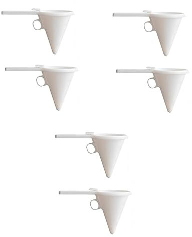 OUNONA 6 Pcs Cooking Funnel Cake Confectionery Dispenser Funnel Dispenser Funnel Pitcher Decorating Funnel Dispenser Paper Cup Dispenser Funnel Cake Mix Chocolate White Butter