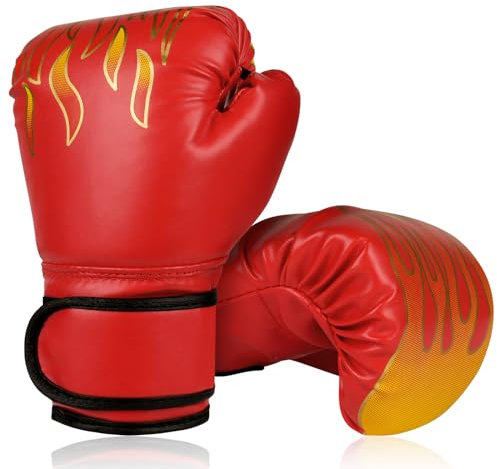 Flintronic Boxhandschuhe Kinder, Kinder Boxhandschuhe, Boxhandschuhe für Kinder, Junior Boxing Gloves, Kickboxhandschuhe für Muay Thai, MMA, Kampfsport, Kickboxen, Sparring (3-10 Jahre)