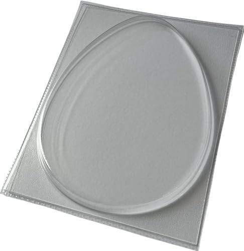 dennycraftmoulds.co.uk Flat Plain Plaque Easter Egg Shaped Chocolate Mould XL
