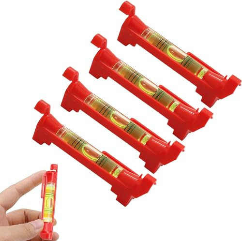 Livella Bolla, Corda Livella, Mini Livella a Bolla, Livella Magnetica, Misurazione Precisa, Strumenti a Livello di Corda, Livella Per Filo, Livello Linea di Corde, Livello di Linea Della Stringa, 4PCS
