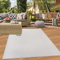 Teppich-Traum In- Outdoorteppich Garten Wintergarten Balkon Terrasse Flachgewebe wetterfest UV-beständig Zick-Zack Look in Beige, 200 x 290 cm