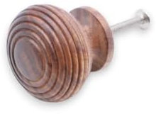 Infinity Decor Traditional Rosewood Beehive Reeded Cupboard Knob Pull Handle 30mm/40mm – Ideal for Drawer Cabinets Wardrobe Doors (40mm)