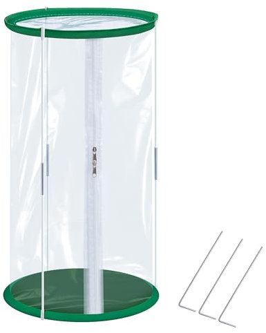 55x30CM Überwinterungszelt für Pflanzen - Gewächshaus Klein - Kleines Treibhaus für Gemüse, Blumen & Pilze – Transparentes PVC Überwinterungszelt für Pflanzen