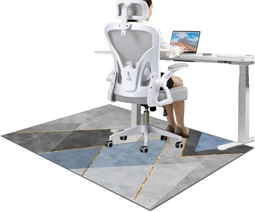 JaevKwzy Bürostuhl Matte, Schreibtischstuhl Unterlage, Bodenmatte unter Bürostuhl und Schreibtisch, 110 x 170 cm Bodenschutzmatte Teppich Stuhlunterlage Gaming Bürostuhl Stuhlmatten