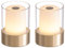 VISDANFO Kleine Camping Lampe, Aufladbare LED Touch Outdoor Tischlampe Kabellos, Tragbare Nachttischlampe 2er set, Geeignet für Schlafzimmer Dekoration, Baby-Nachtlicht, Bad, Stillen (Gold)