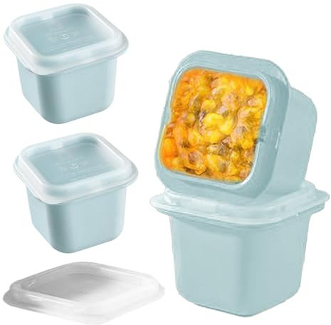 Molde Para Hielo De Whisky - Bandeja Para Hacer Hielo Con Tapa,4 Unidades De Silicona Reutilizable Para Congelador Hogar Camping Bebidas Whisky Café Y Cócteles