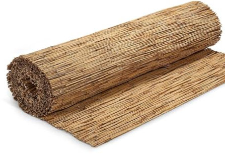 blizz-z Schilfrohrmatte 140 x 600 cm (1 Rolle) | Sichtschutz, Windschutz & Sonnenschutz für Balkon, Terrasse, Garten | Stammschutz für Bäume | Made in EU