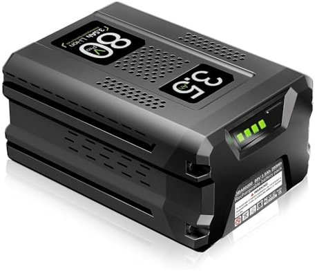 Litanki Batterie de rechange 3500 mAh compatible avec Greenworks 80 V Power Tools PW80L420, TL80L00, LMB407, batteries GBA80400, GBA80250, GBA80200, 1 pièce
