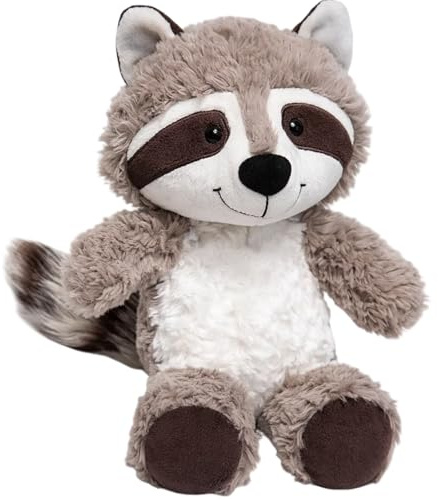 PDirat Waschbär Kuscheltier, 25cm Flauschiges Plüschtier Für Entspannung Und Wohlbefinden, Ideal Für Kuschelmomente Und Dekorative Zwecke, Weiches Waschbär Kuscheltier