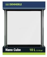 Dennerle Nano Cube, 10 Liter - Mini-Aquarium mit abgerundeten Ecken | 20 x 20 x 25 cm, kompakte Form für Nano-Aquarien und kreative Aquascapes
