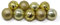 ToCi 9 Weihnachtskugeln Gold glänzend glitzernd Christbaumschmuck Ø 6 cm Kugeln Baumschmuck Weihnachten Deko Anhänger