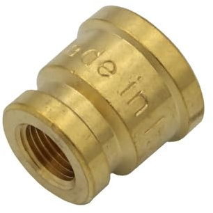 Stabilo-Sanitaer Messingfitting Reduziermuffe 1/8 x 1/4 Zoll Reduzierung Übergangsmuffe Messing Fitting Gewindefitting Rohrfitting