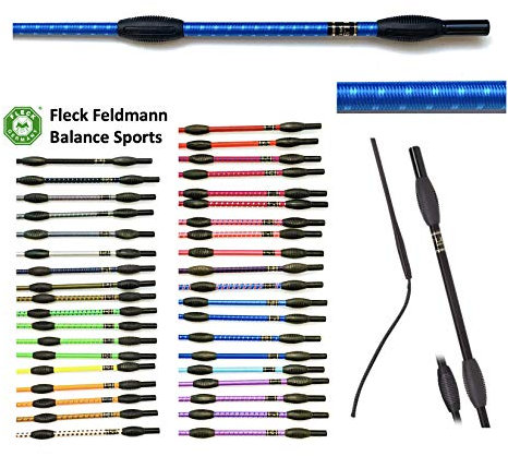 JA Horse Fleck Feldmann Balance Sports Dressurgerte Gerte Reitgerte (110 cm, royal-Azur)