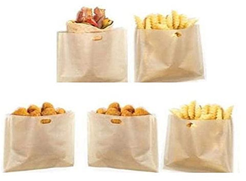 XLKJ 10 Stücke Sandwich-Bag Toaster Bags, wiederverwendbar Toasterbeutel, Teflon Toastertüten Toastabags für Sandwich Pizza Snack
