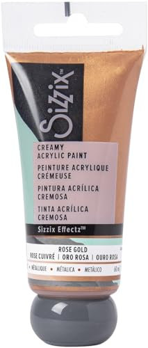 Effectz, vernice acrilica metallizzata color oro rosa, 60 ml