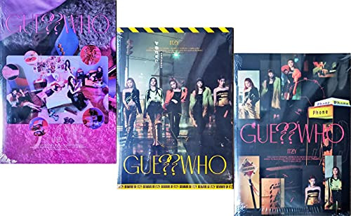 ITZY - Guess Who, All Covers SET incl. CD, Photobook, Photocard, Mini Folding Poster, Sticker, Newspaper, PreOrder Benefit, Extra Photocards