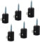 INCREWAY Chandelier Lighting Hook, 6Pcs Pendant Lighting Hook Swag Hook for Chandelier Ceiling Lights Cable (Black)