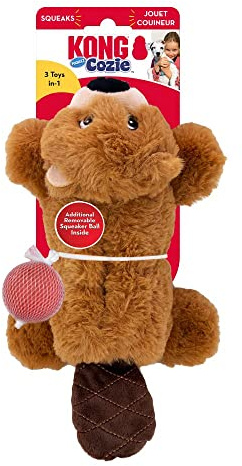 KONG Cozie Pocketz Biber für mittelgroße Hunde