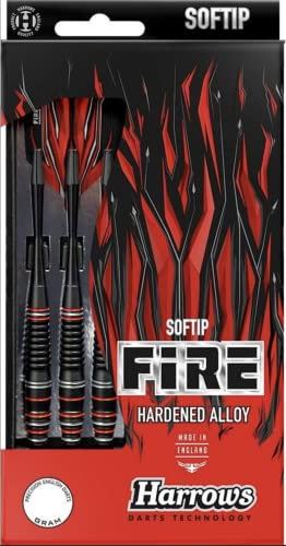 Harrows fire high grade alloy soft tip darts set 16g