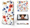 MOBIWEAR | Slim FLIP Case | Kompatibel mit LG Q7, Made in EU handyhülle, Premium Schutzhülle, Transparent TPU Silicon, Book Style Hülle, Tasche - Feldblumen