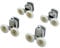 KEABATH 4pcs Solid zinc alloy Shower glass door roller shower twin door wheels runner pulleys 23mm diameter wheels for Shower enclosure shower room shower screen door rollers replacement