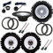 Kit 6 Casse Altoparlanti Alpine compatibile con Volkswagen Golf 7 (VII) Kit Anteriore e Posteriore con Adattatori e Connettori Inclusi