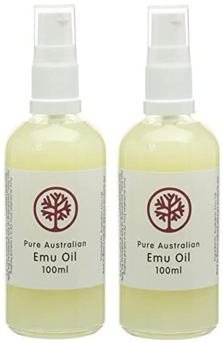 100ml Bottle of Pure FREE RANGE Australian EMU Oil - PACK of 2