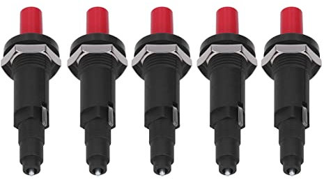 Gas Heater Piezo Igniter, 5 Pack 2 Outlet Push Button Igniter Piezoelectric Spark Ignition for Stove Fireplace Oven