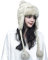 SIQITECH Fliegermütze Damen Winter Trappermütze Ohrenklappen Gestrickt Mütze Winddicht Pilotenmütze Verdickt Winterhut Kunstpelz Warm Strickmütze mit Bommel Fliegermütze für Laufen Snowboard Fahrrad