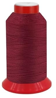 fuwi HT Ledergarn Stärke 20 - Sattlergarn & Jeansgarn extra stark - hochfest, UV-beständig, 9.300 cN, Zwirn 0,5 mm, Nadel Nm 140-160 für Industriemaschinen, 500 Meter (0035 Weinrot)