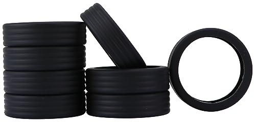 ZhaoCo Copricerchi per valigie, confezione da 8 pezzi, per la maggior parte delle ruote a 8 ruote da viaggio, Nero , 53*53*14.6mm