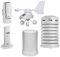 TFA 31.4005.02.99 Spezial Starter-Set 5.0 Weatherhub Regenmesser, Windmesser, Thermo-Hygrosender mit Solarbelüfteter Schutzhülle SmartHome