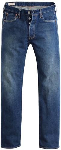 Levi's Herren Jeanshose 501 Original mit Knopfleiste, Straight Fit, It's Time to Go Stretch, W32/L30