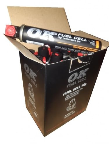 12x Gaskartusche Fuel Cell Gas passend für Paslode BeA Tjep Makita Hitachi Senco KMR 165mm 80ml HP