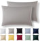 Alreya Kissenbezug 30 x 50 cm (2er Set) - Hellgrau - 100% Jersey Baumwolle - Kissenhülle für Kissen 30x50 cm, Jersey Kopfkissenbezüge, Superweicher Kissenbezüge 30x50 mit Reißverschluss