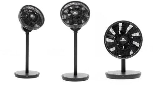 Ventilateur sur pied portable F20B, silencieux, vertical et horizontal, pliable, jusqu'à 26 vitesses, hauteur réglable de 51 à 88 cm, câble électrique et batterie grande autonomie