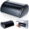 Vilde - Brotkasten metall - Brotbox- Brotbehälter aus Stahl - Bread box - Brot aufbewahrungsbox - schwarz - 43x27,5x18,5 cm