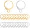 100 Pcs Earring Hoops for Jewellery Making Leverback Earring Hooks Stainless Steel Round Lever Back Clasp Hoop French Ear Wire Leverbacks Hook Leverback Earring Findings (Silver)