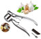 XBZYS Garlic Press, 2 in 1 Garlic Press and Nutcracker, Handy & Easy to Clean, Garlic Press, Stainless Steel Garlic Chopper Garlic Cutter with Silicone Garlic Peeler Kitchen Aid