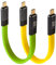 Leehitech 2×20CM 100W USB C to USB C Short Flat Cable, 20Gbps Data Transfer USB 3.2 Gen2 USB Type C Charger Cable Support 8K Dispkay for iPhone 16/15, Macbook, iPad Pro, Samsung Galaxy S24