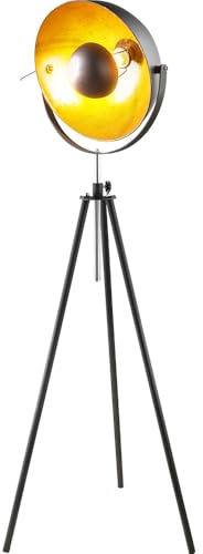 GLOBO Steh Lampe schwarz Decken Fluter Scheinwerfer Wohnraum Schalter Leuchte im Set inkl LED Leuchtmittel