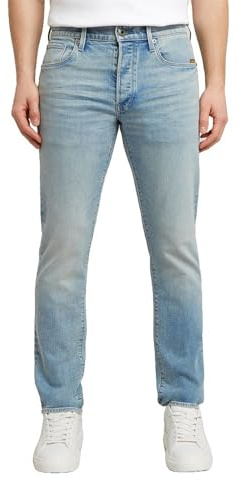 G-Star Herren 3301 Slim Jeans Jeans, Mehrfarben (Sun Faded Pacific Blue 51001-d930-h466), 38W / 34L