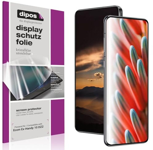 dipos I 4x Schutzfolie klar passend für Ecom Ex-Handy 10 DZ2 Folie Displayschutzfolie, Ultra-Dünn, Case-Friendly, Fingerprint-Kompatibel