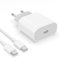 Cargador Rápido USB C de 20W con Cable USB C a USB C 1m for iPhone 16/16 Pro/16 Pro Max/15/15 Pro/15 Pro Max/15 Plus, iPad Pro/Air, USBC Enchufe Cabezal Carga Adaptador Tipo C Pared Cargado Corriente