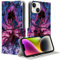 Yomyejisoo Handyhülle für iPhone 11 Hülle 6.1'', Anime Naruto Sasuke Muster Wallet Leder Kartenfach Magnet staubdicht Handytasche Klapphülle Case Cover Mit Ständer PU Leder Schutzhülle für Jungs