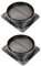 Lurrose 2 Pièces clapet anti-retour pour hotte de cuisine clapet anti-retour de ventilateur de cuisine base de hotte professionnelle Matériau anti-ignifuge Black