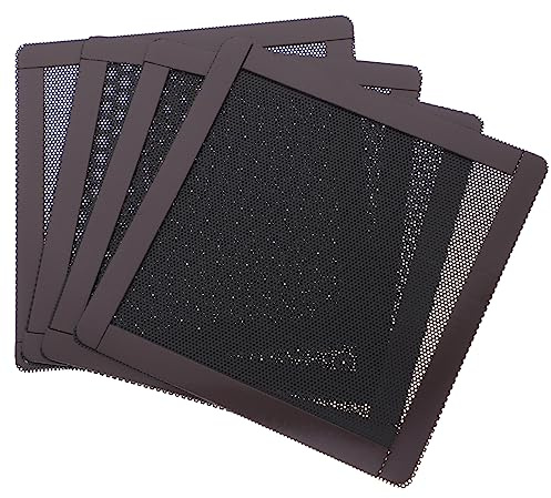 Veemoon 4 Stück Teiliges Computer Lüfter Staubschutznetz Magnetisches Mesh Filter für Pc Gehäuse Einfache Montage Leichtes Schützt Lüfter Hardware